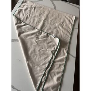 Manduka eQua Yoga Pilates Sweat Towel 26"x70" Gray Green Trim Camping GUC